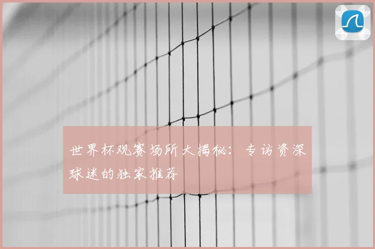 世界杯观赛场所大揭秘：专访资深球迷的独家推荐